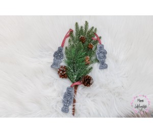 Stickserie ITH - Nussknacker Doodle Anhänger